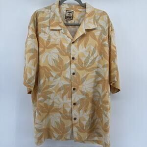 VTG Tommy Bahama 100% Silk Hawaiian Shirt Mens XL Floral Tropical Beach 90s Dad